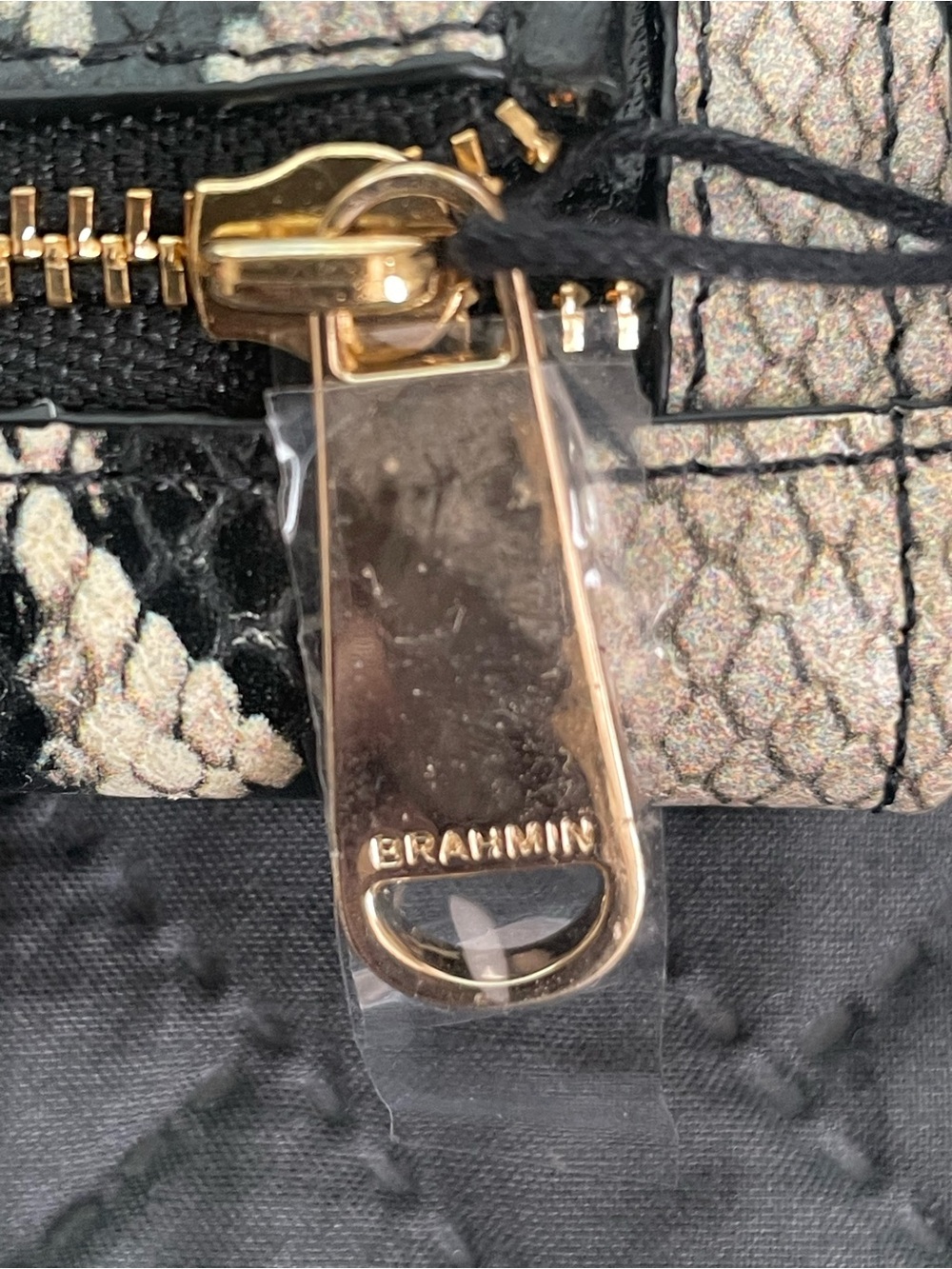 Brahmin Ady Wallet Caviar Felix Snake Print Leather Classic Luxury Sophisticated - Picture 7 of 15